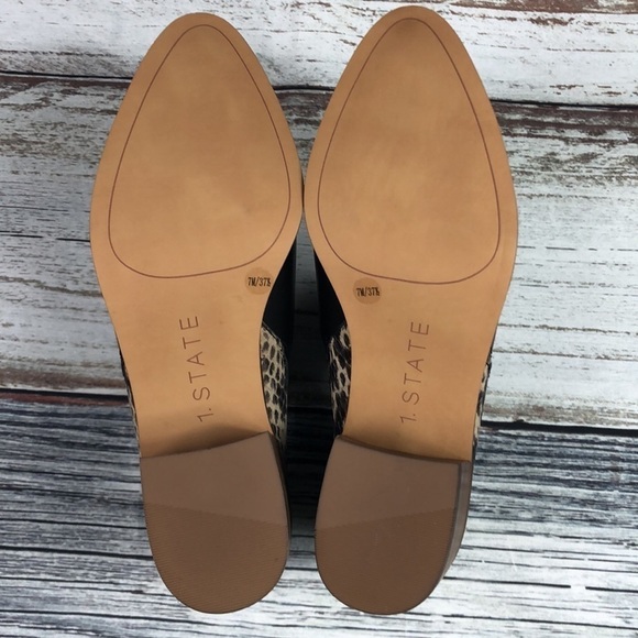 1.State IDana Ankle Boot Black/Snake Print Sz 7M - Picture 11 of 12